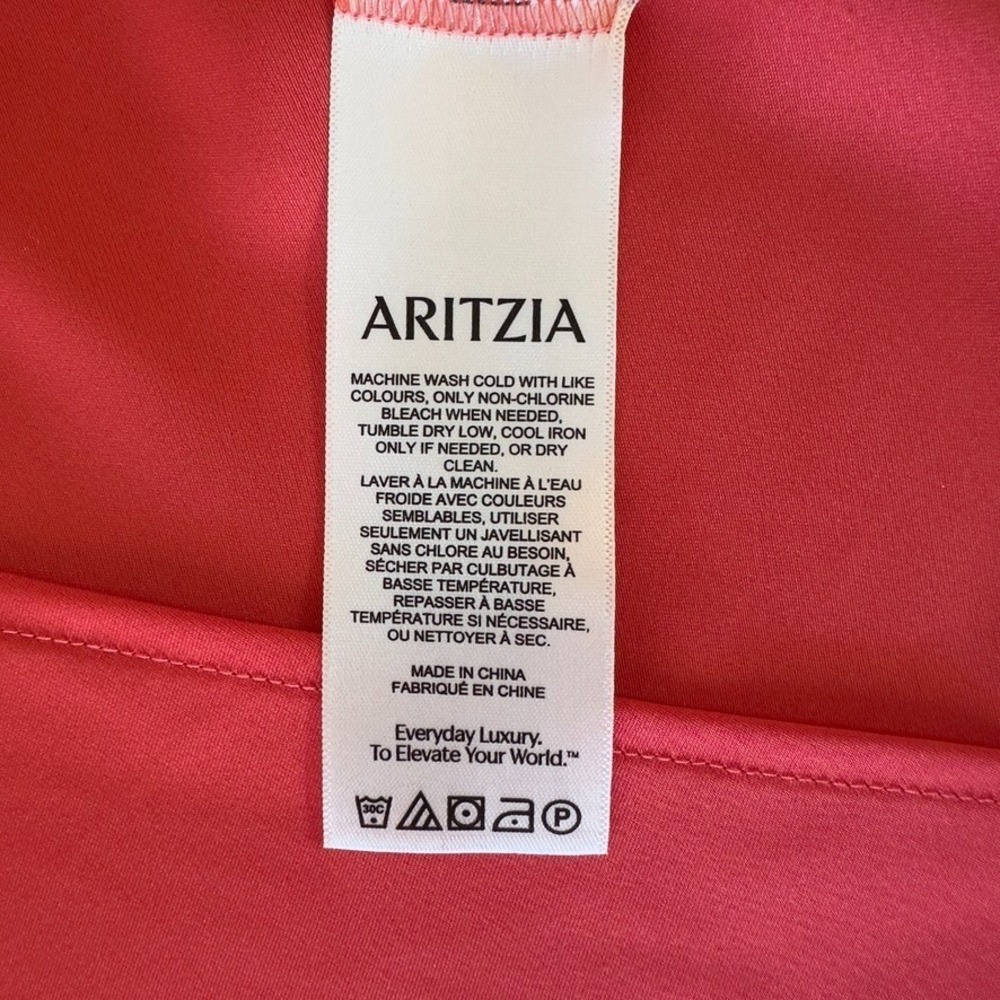 Aritzia Babaton Fonda Satin Midi Dress-Cowl Neck Sexy Slip Dress-Poppy Red-Sz Sm - Picture 11 of 15